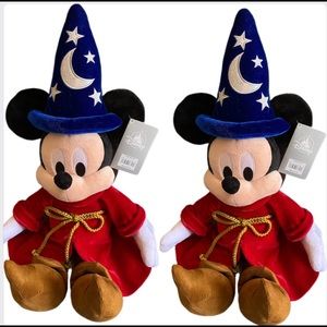 Disney Store Authentic MICKEY MOUSE 24" WIZARD Sorcerer Apprentice plush stuffed
